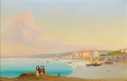 美好的`Nice (1852) by Ippolito Caffi