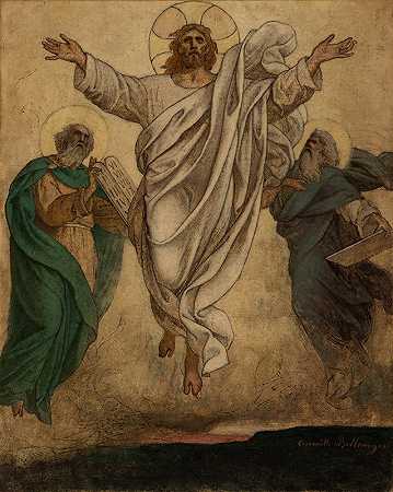 变形基督的复活`La Transfiguration; La Résurrection du Christ (1874) by Camille Félix Bellanger