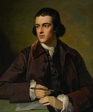 约翰·格雷的肖像`A portrait of John Grey (1766) by Benjamin West