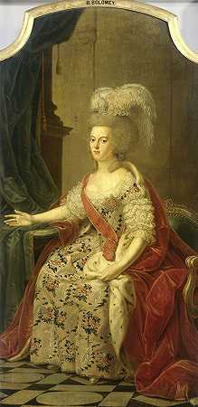 普鲁士的弗雷德里卡·索菲亚·威廉敏娜（1751-1820），威廉五世王子的妻子`Frederika Sophia Wilhelmina of Prussia (1751~1820), Wife of Prince Willem V (1770) by Benjamin Samuel Bolomey