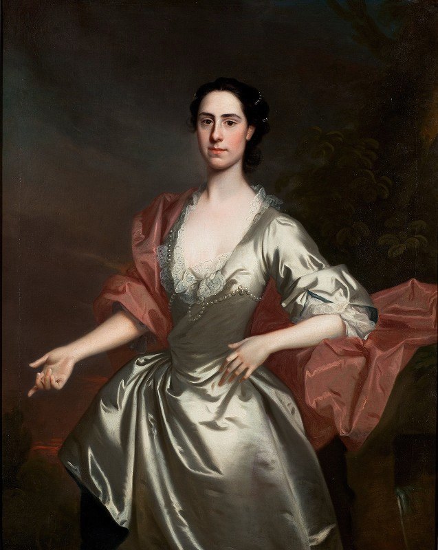 苏珊娜·坎贝尔夫人肖像，née Bernard（1751年）`Portrait Of Lady Susanna Campbell, Née Bernard (D. 1751) by Allan Ramsay