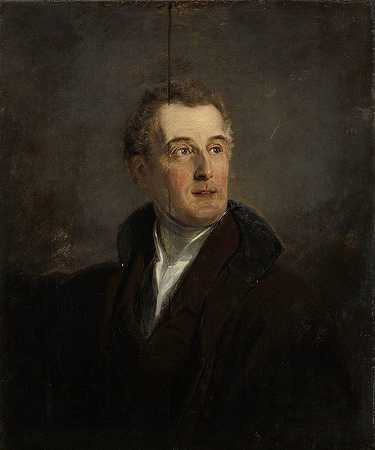 威灵顿公爵亚瑟·韦尔斯利肖像研究`Portrait Study of Arthur Wellesley, Duke of Wellington (1821) by Jan Willem Pieneman