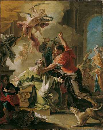 圣普罗科皮乌斯殉难`Martyrium Des Heiligen Prokop (1741~1747) by Domenico Antonio Vaccaro