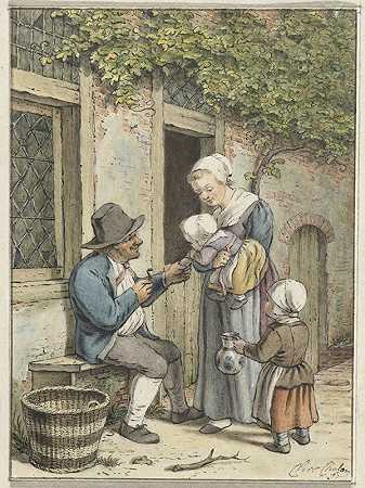 农民谈话`Boerenpraatje (1758 ~ 1808) by Christina Chalon