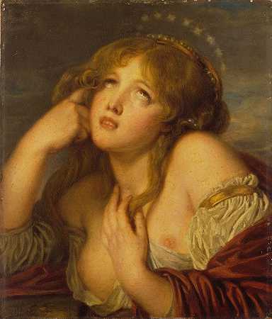 阿里阿德涅`Ariadne (c. 1803 ~ 1804) by Jean-Baptiste Greuze