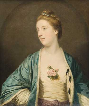 查默斯太太`Mrs. Chalmers (ca. between 1755 and 1760) by Sir Joshua Reynolds