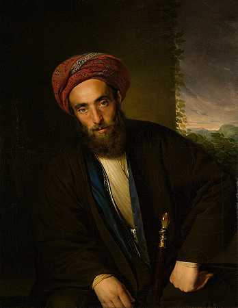 坐着的亚美尼亚人`Sitzender Armenier (1831) by Franz Eybl