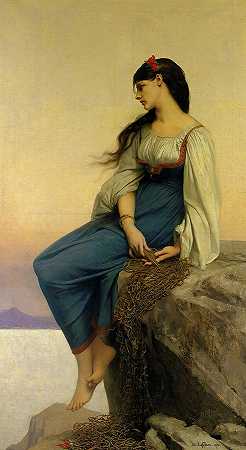 格拉齐埃拉，1878年`Graziella, Dated 1878 by Jules-Joseph Lefebvre