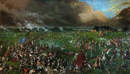 圣哈辛托战役，1895年`The Battle of San Jacinto, 1895 by Henry Arthur McArdle