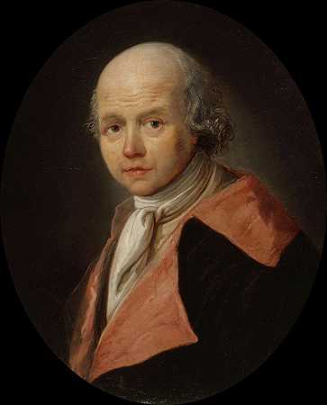 L肖像阿伯·阿萨纳斯·奥格（1734-1792），语言学家和文学家。`Portrait de labbé Athanase Auger (1734~1792), philologue et littérateur. (1792) by François Bonneville