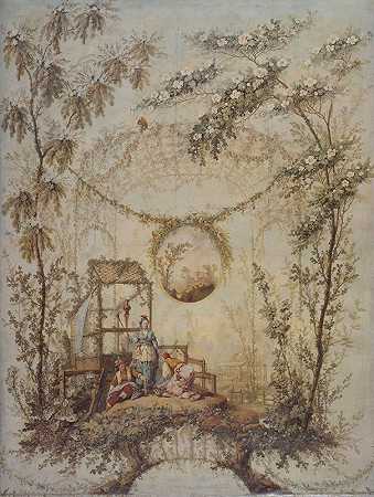 具有中国艺术风格的物品`Chinoiserie (1765~1767) by Jean-Baptiste Pillement