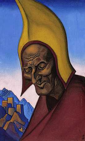 喇嘛，1941年`Lama, 1941 by Nicholas Roerich