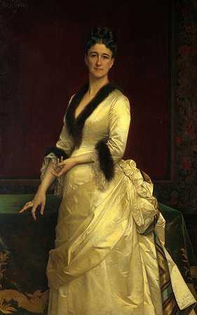 凯瑟琳·洛里拉德·沃尔夫（1828-1887）`Catharine Lorillard Wolfe (1828–1887) by Alexandre Cabanel