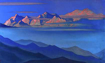 康钦荣加，1944年`Kangchenjunga, 1944 by Nicholas Roerich