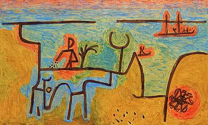 尼罗河上，1939年`On the Nile, 1939 by Paul Klee