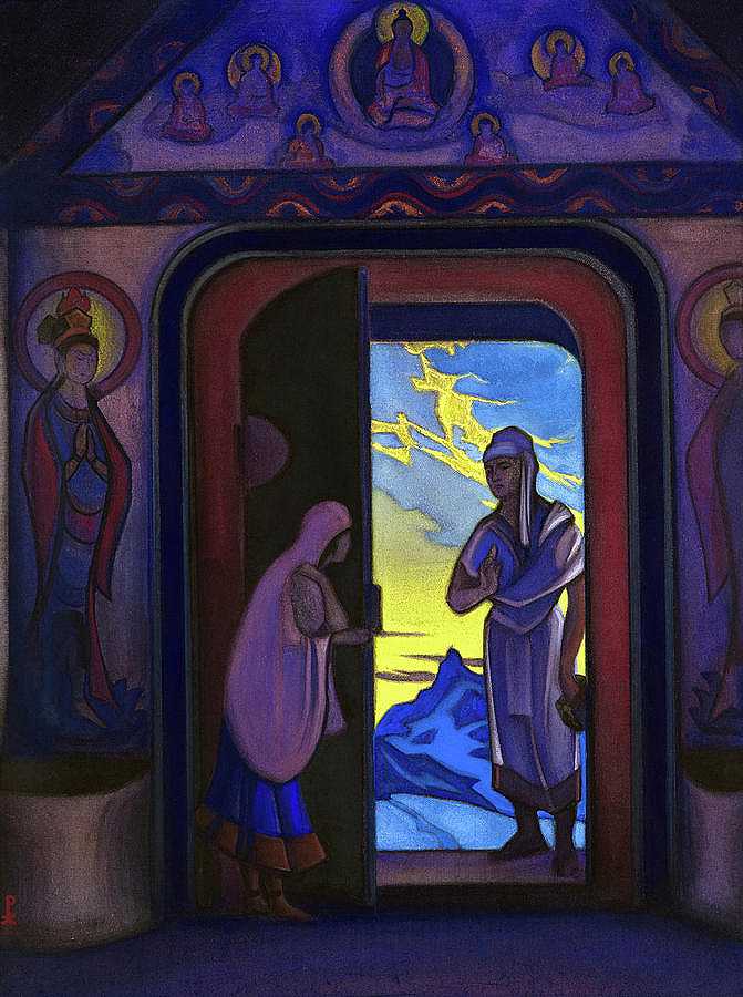 信使号，1946年`Messenger, 1946 by Nicholas Roerich
