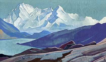神圣的喜马拉雅山，1934年`Holy Himalayas, 1934 by Nicholas Roerich