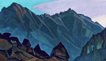 贝尔山，1932年`Bell Mountain, 1932 by Nicholas Roerich