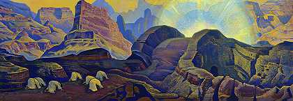 奇迹，弥赛亚出现，1923年`Miracle, Messiah appearance, 1923 by Nicholas Roerich