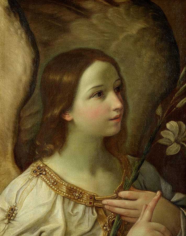 报喜天使`Angel of the Annunciation by Guido Reni
