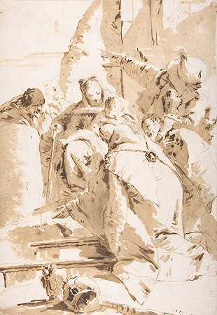 三博士来朝`Adoration of the Magi (18th century) by Giovanni Battista Tiepolo