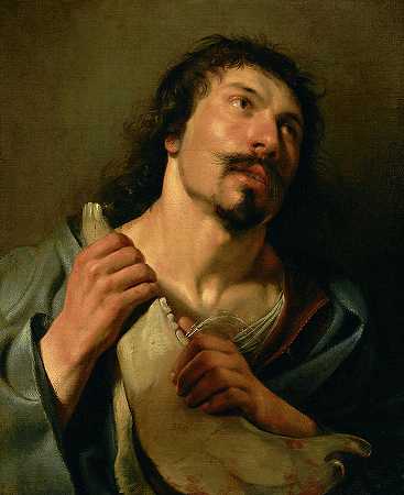 参孙与颌骨，1636年`Samson with the Jawbone, 1636 by Salomon de Bray