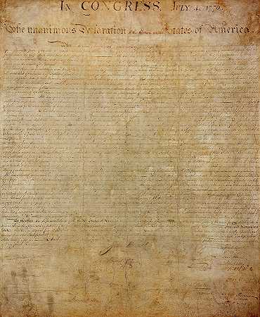 独立宣言`The Declaration of Independence by American History