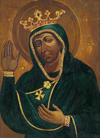 特纳瓦的圣母玛利亚，1780-1800年`Virgin Mary of Trnava, 1780-1800 by Old Master