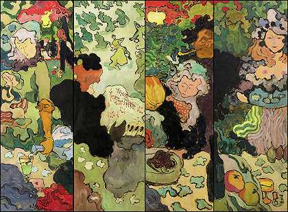 生活的乐趣，1892-1893`Pleasures of Life, 1892-1893 by Armand Seguin
