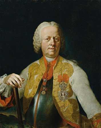陆军元帅卡尔·约瑟夫·弗斯特·巴蒂亚尼`Feldmarschall Karl Josef Fürst Batthyány (1760) by Franz Anton Palko