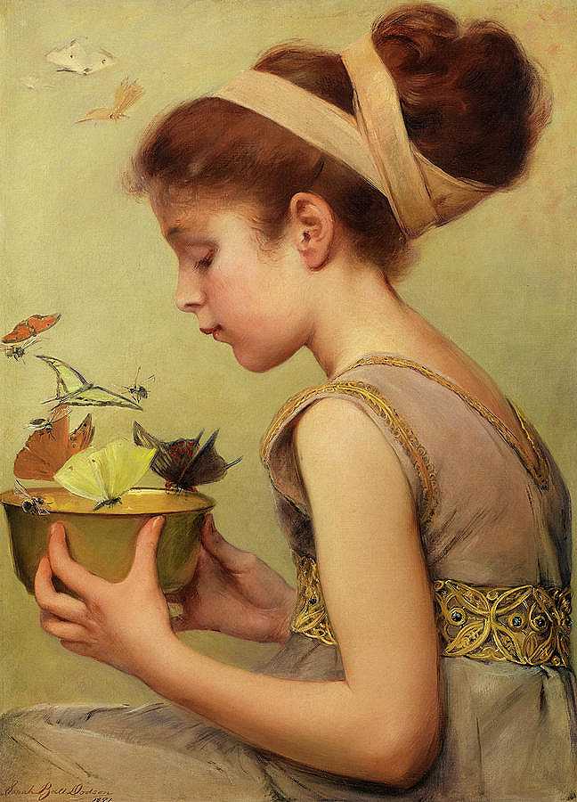 海梅特斯之蜜，1891年`Honey of the Hymettus, 1891 by Sarah Paxton Ball Dodson