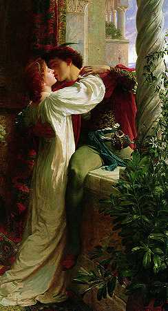 罗密欧与朱丽叶，1884年`Romeo and Juliet, 1884 by Sir Frank Dicksee