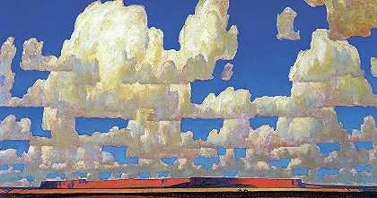 云世界，1925年`Cloud World, 1925 by Maynard Dixon
