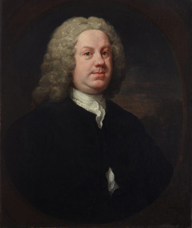 医学博士本杰明·霍德利博士`Dr Benjamin Hoadly, MD (early 1740s) by William Hogarth
