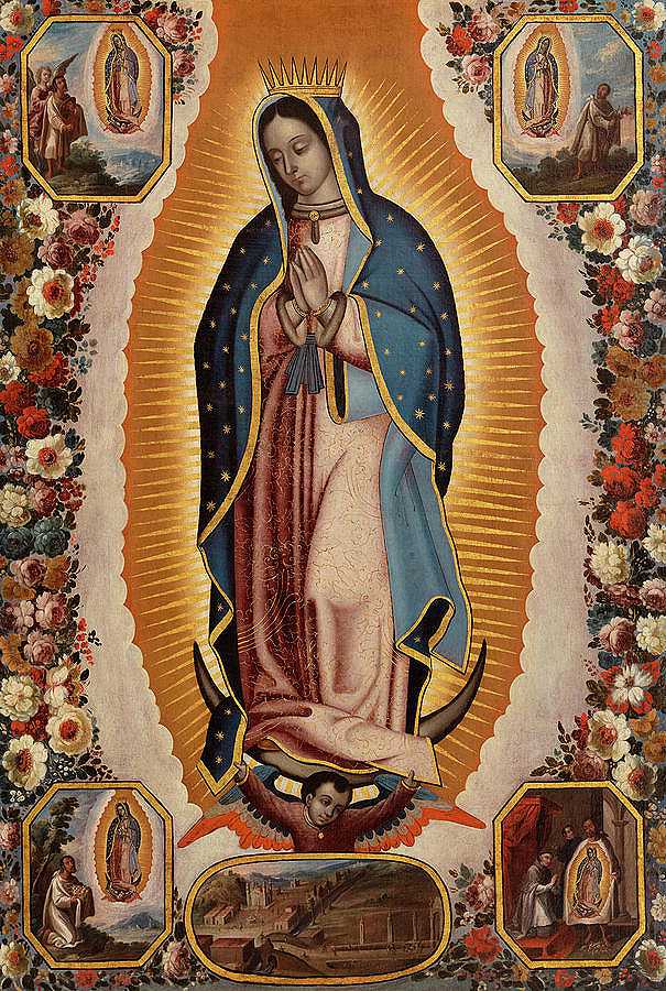 瓜达卢佩圣母`Virgin of Guadalupe by Antonio de Torres