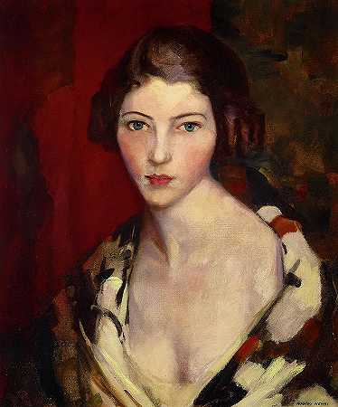 海伦，1919年`Helen, 1919 by Robert Henri