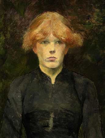 卡门，1884年`Carmen, 1884 by Henri de Toulouse-Lautrec