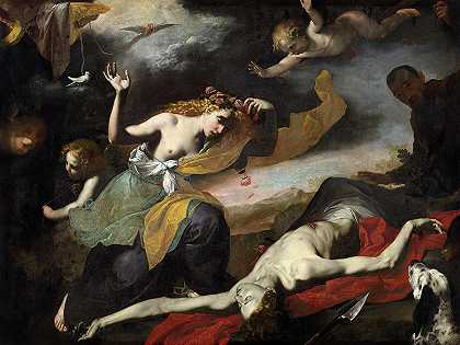 维纳斯发现死亡的阿多尼斯`Venus Discovering the Dead Adonis by Old Master