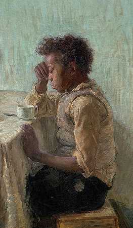小男孩，感恩的穷人`Young Boy, The Thankful Poor by Henry Ossawa Tanner