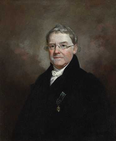 詹姆斯·E·B·芬利博士肖像`Portrait of Dr. James E. B. Finley by Samuel Finley Breese Morse