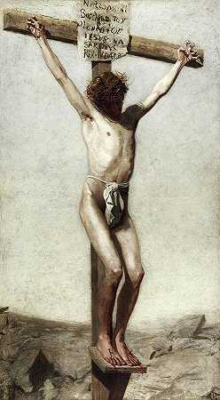 1880年的耶稣受难`The Crucifixion, 1880 by Thomas Eakins
