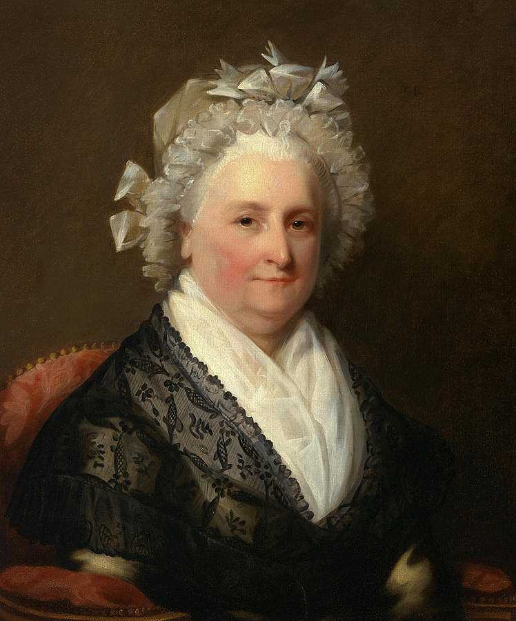 玛莎华盛顿，1800-1825年`Martha Washington, 1800-1825 by Gilbert Stuart
