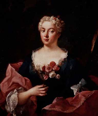 福斯蒂娜·博尔多尼肖像`Portrait of Faustina Bordoni (1738~1740) by Ludovico Mazzanti