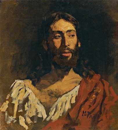 朱迪亚人的肖像`Portrait of A Judean by Ilya Efimovich Repin