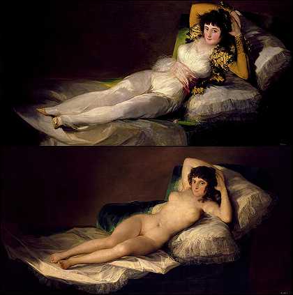 马贾`The Maja by Francisco Goya