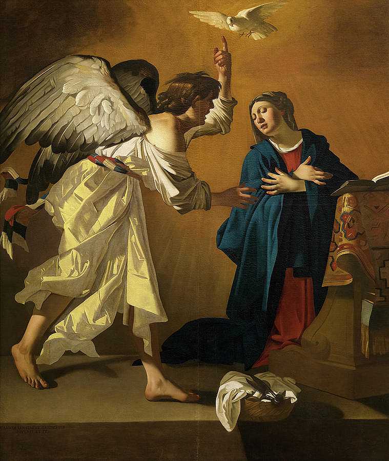 17世纪的《公告》`The Annunciation, 17th century by Jan Janssens