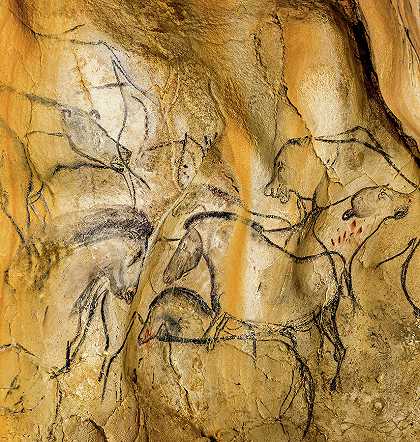 狮子和马`Lions and Horses by Chauvet Cave