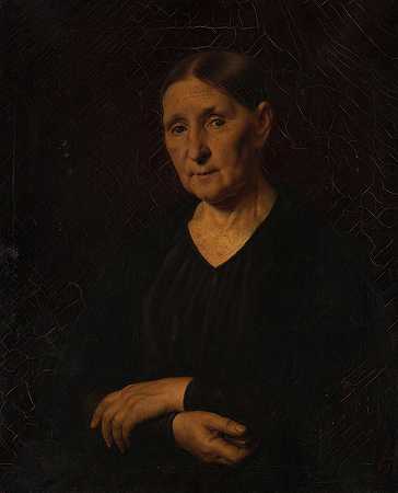 女性肖像，双臂交叉`Portrait de femme, bras croisés by Féodor Pétrovitch Tchoumakoff