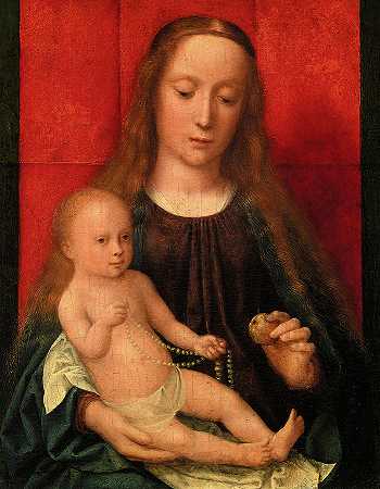 女子与孩子，16世纪`Virgin and Child, 16th Century by Gerard David