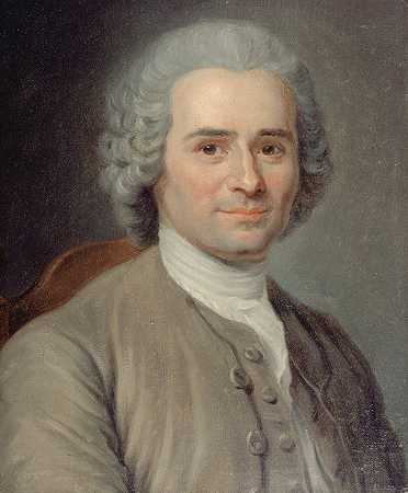作家、哲学家卢梭肖像（1712-1778）`Portrait de Jean~Jacques Rousseau (1712~1778), écrivain et philosophe (1753) by Maurice-Quentin de La Tour